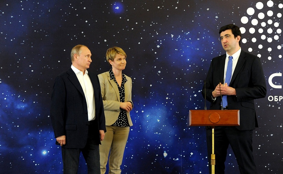 Vladimir Kramnik à l'école Sirius de Sotchi en 2016