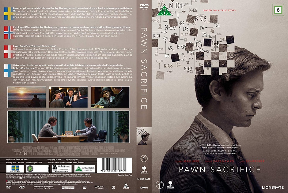 Avis du film Le Prodige, ou Pawn sacrifice, relatant la vie de Bobby Fischer et son match contre Boris Spassky lors du championnat du monde d'échecs de 1972 à Reykjavik en Islande