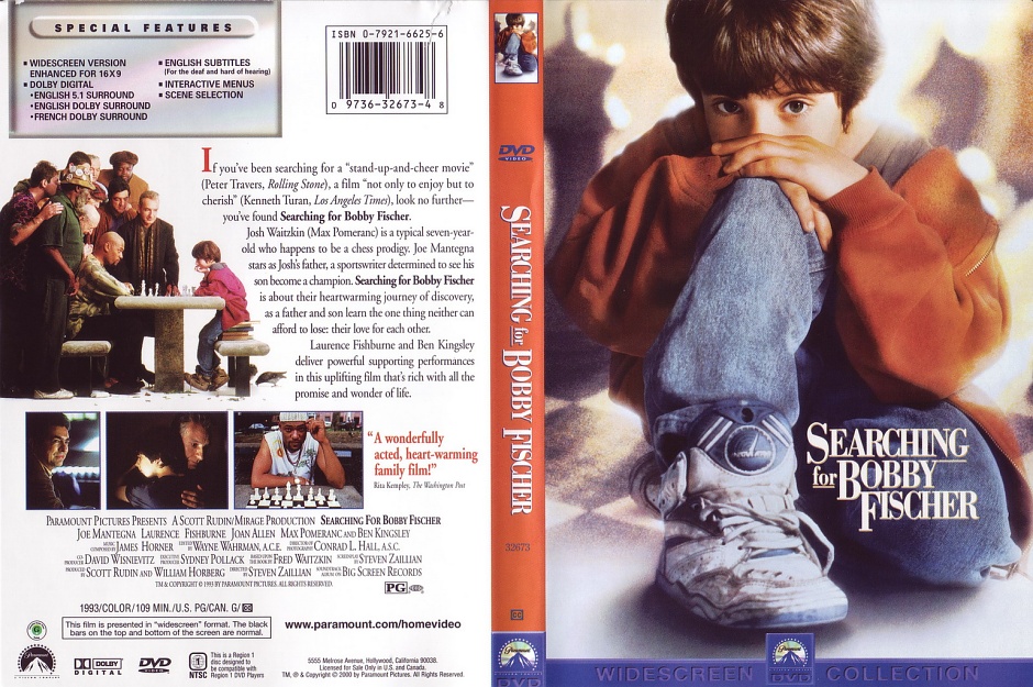 Revue du film Searching for Bobby Fischer ou A la recherche de Bobby Fischer en français, de Steven Zaillian - 1993