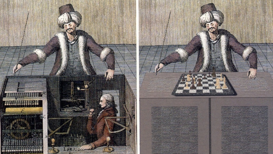 L'automate mécanique le Turc jouant aux échecs