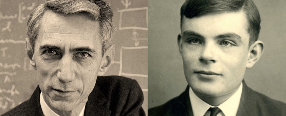 Claude Shannon et Alan Turing