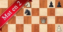 Puzzles d'échecs mat en 2 coups