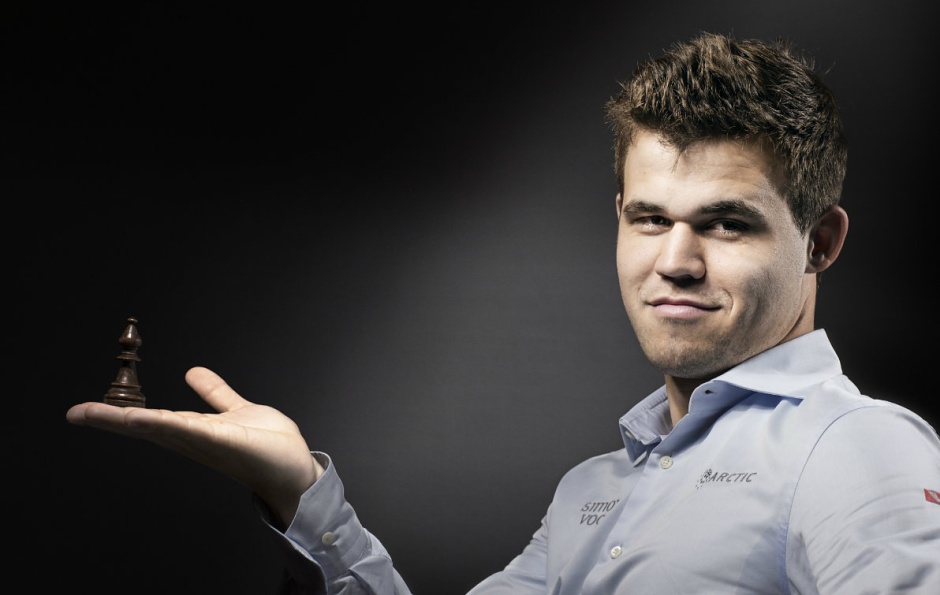 Le champion d'échecs et Grand-Maître Norvégien Magnus Carlsen