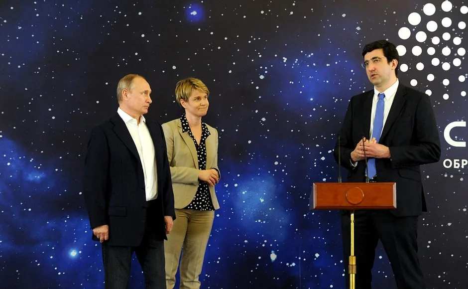 Vladimir Kramnik à l'école Sirius de Sotchi en 2016